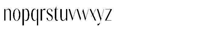 Gravontis Light Condensed Font LOWERCASE
