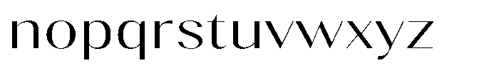 Gravontis Light Expanded Font LOWERCASE