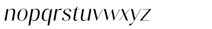 Gravontis Light Italic Font LOWERCASE