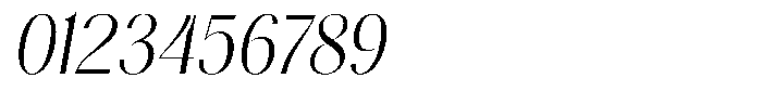Gravontis Light Semi Condensed Italic Font OTHER CHARS