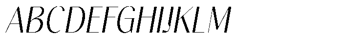 Gravontis Light Semi Condensed Italic Font UPPERCASE