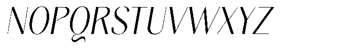 Gravontis Light Semi Condensed Italic Font UPPERCASE