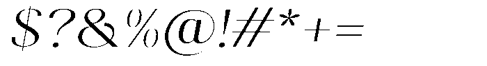 Gravontis Light Semi Expanded Italic Font OTHER CHARS