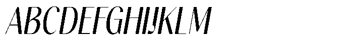 Gravontis Medium Condensed Italic Font UPPERCASE