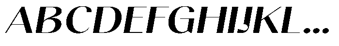 Gravontis Semi Bold Expanded Italic Font UPPERCASE