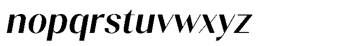 Gravontis Semi Bold Italic Font LOWERCASE