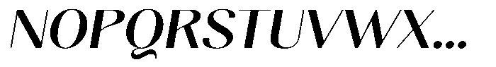 Gravontis Semi Bold Semi Expanded Italic Font UPPERCASE