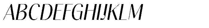Gravontis Semi Condensed Italic Font UPPERCASE