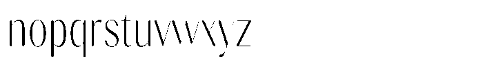 Gravontis Soft Extra Light Condensed Font LOWERCASE