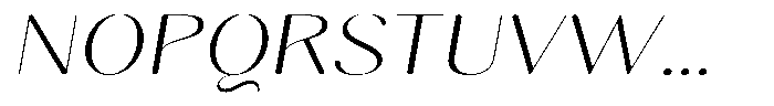 Gravontis Soft Extra Light Expanded Italic Font UPPERCASE