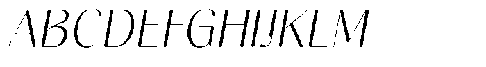 Gravontis Soft Extra Light Italic Font UPPERCASE