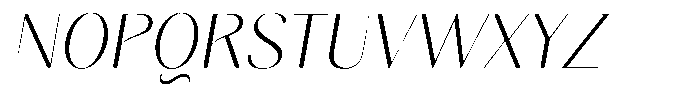 Gravontis Soft Extra Light Italic Font UPPERCASE