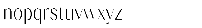 Gravontis Soft Extra Light Semi Condensed Font LOWERCASE