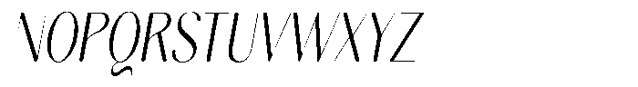 Gravontis Soft Light Condensed Italic Font UPPERCASE