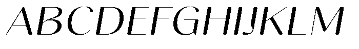 Gravontis Soft Light Expanded Italic Font UPPERCASE