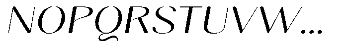 Gravontis Soft Light Expanded Italic Font UPPERCASE