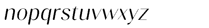 Gravontis Soft Light Italic Font LOWERCASE