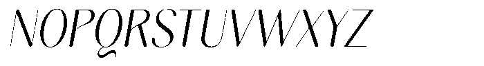Gravontis Soft Light Semi Condensed Italic Font UPPERCASE