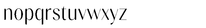 Gravontis Soft Light Semi Condensed Font LOWERCASE