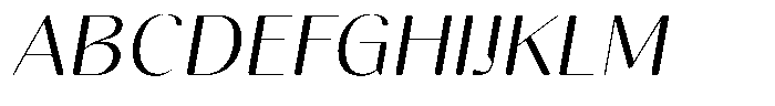 Gravontis Soft Light Semi Expanded Italic Font UPPERCASE