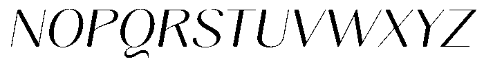 Gravontis Soft Light Semi Expanded Italic Font UPPERCASE