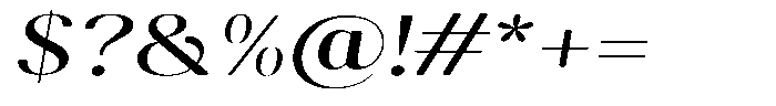 Gravontis Soft Medium Expanded Italic Font OTHER CHARS