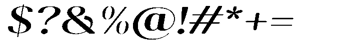 Gravontis Soft Semi Bold Expanded Italic Font OTHER CHARS