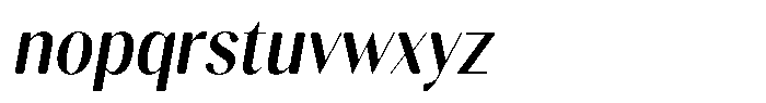 Gravontis Soft Semi Bold Semi Condensed Italic Font LOWERCASE