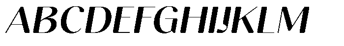 Gravontis Soft Semi Bold Semi Expanded Italic Font UPPERCASE
