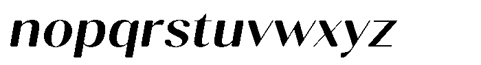 Gravontis Soft Semi Bold Semi Expanded Italic Font LOWERCASE
