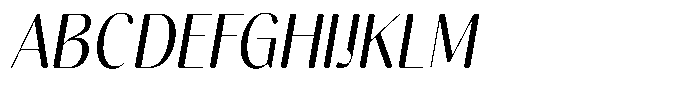 Gravontis Soft Semi Condensed Italic Font UPPERCASE