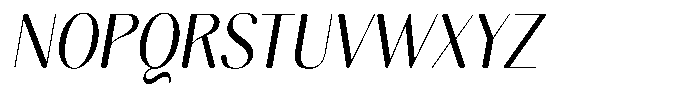Gravontis Soft Semi Condensed Italic Font UPPERCASE