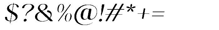 Gravontis Soft Semi Expanded Italic Font OTHER CHARS