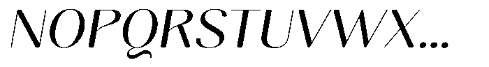 Gravontis Soft Semi Expanded Italic Font UPPERCASE