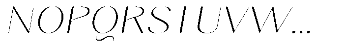 Gravontis Soft Thin Expanded Italic Font UPPERCASE