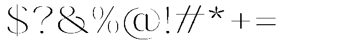 Gravontis Soft Thin Expanded Font OTHER CHARS