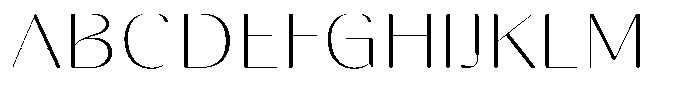 Gravontis Soft Thin Expanded Font UPPERCASE