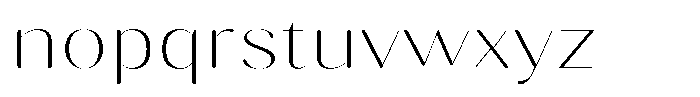 Gravontis Soft Thin Expanded Font LOWERCASE