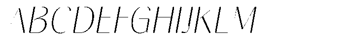 Gravontis Soft Thin Italic Font UPPERCASE