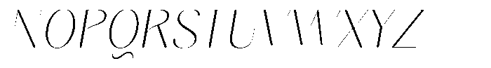 Gravontis Soft Thin Italic Font UPPERCASE