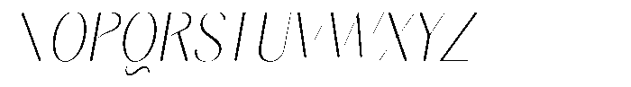 Gravontis Soft Thin Semi Condensed Italic Font UPPERCASE
