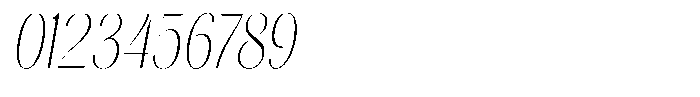 Gravontis Thin Condensed Italic Font OTHER CHARS