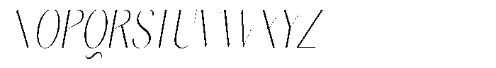 Gravontis Thin Condensed Italic Font UPPERCASE
