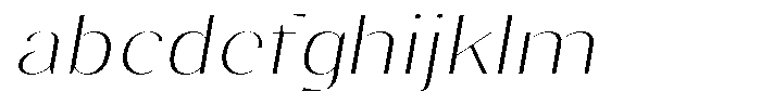 Gravontis Thin Expanded Italic FONT