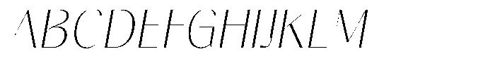 Gravontis Thin Italic Font UPPERCASE