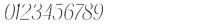 Gravontis Thin Semi Condensed Italic Font OTHER CHARS