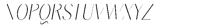 Gravontis Thin Semi Condensed Italic Font UPPERCASE