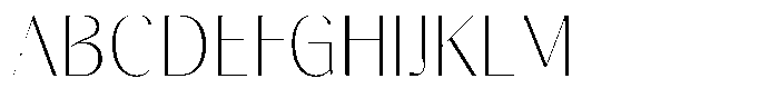 Gravontis Thin Font UPPERCASE