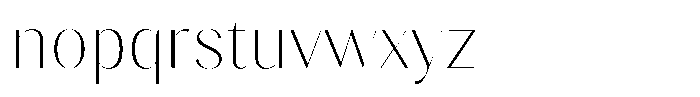 Gravontis Thin Font LOWERCASE