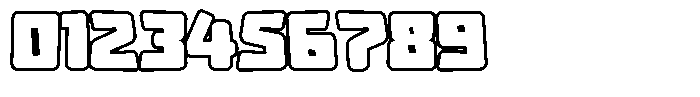 Gravox Outline Font OTHER CHARS